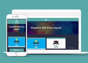 简洁个性化404错误页模板源码 - 项目资源网