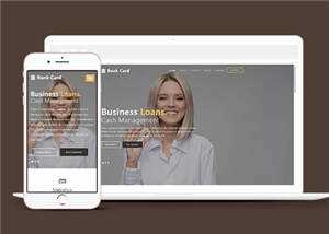 商业信贷行业响应式通用网站模板下载 - 项目资源网