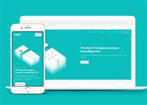 宽屏商业咨询公司网站模板下载 - 项目资源网