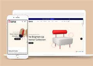 宽屏环保家具公司网站模板下载 - 项目资源网