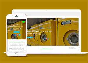 响应式洗衣机维修点网站模板 - 项目资源网