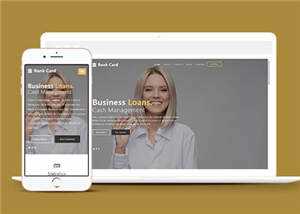 宽屏商业信贷服务公司响应式网站模板下载 - 项目资源网