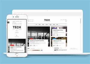 互联网科技媒体HTML网站模板 - 项目资源网