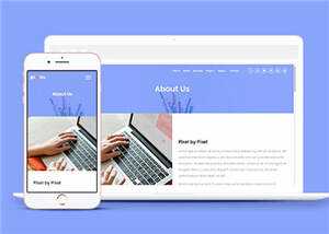 简洁数字产品企业网站模板源码下载 - 项目资源网