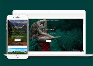 宽屏旅游温泉响应式网站模板 - 项目资源网