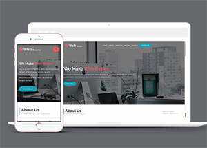 绿色创意设计机构网站模板源码 - 项目资源网