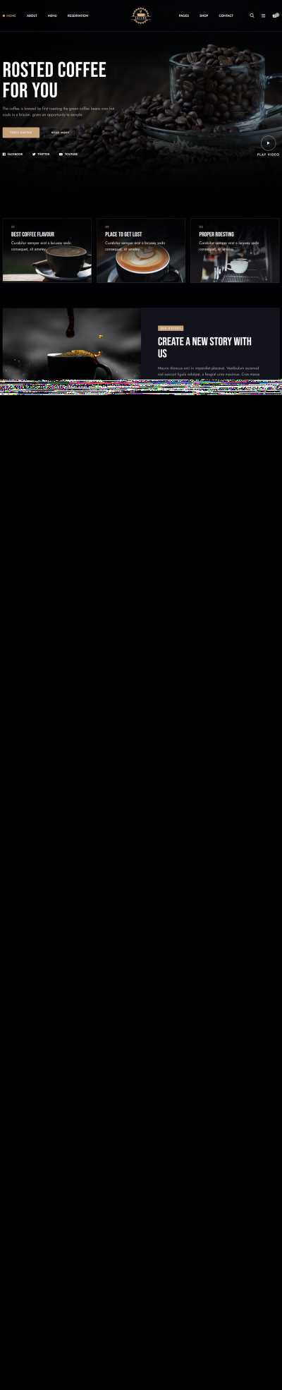 咖啡饮品类销售网站模板 - 项目资源网