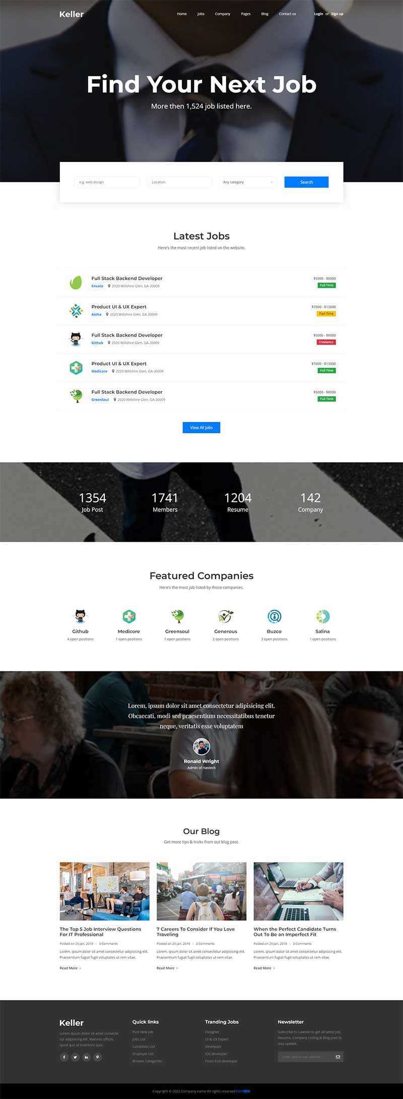 创意商务咨询服务企业网站html模板 - 项目资源网