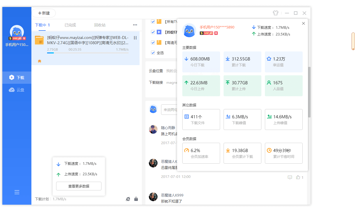 迅雷11 v11.1.12.1692 去广告SVIP绿色精简最终版 - 项目资源网